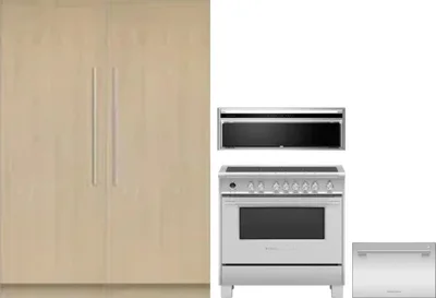 5 Piece Package Includes Refrigerator, Freezer, Range, Hood And Dishwasher
